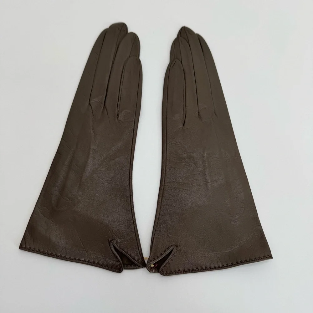 Vintage Denise Francelle Paris Leather Gloves Women’s Size 7